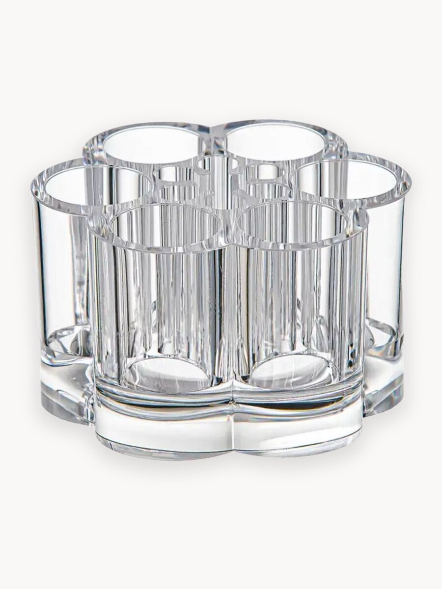 Органайзер VERA-HOME, прозрачный, для хранения косметики, 12 отделений, 9х9х6 см