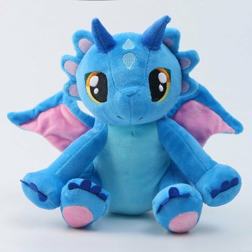 Мягкая игрушка «Дракон большой», голубой мягкая игрушка pomposhki дракон большой конфетница серый 9498053