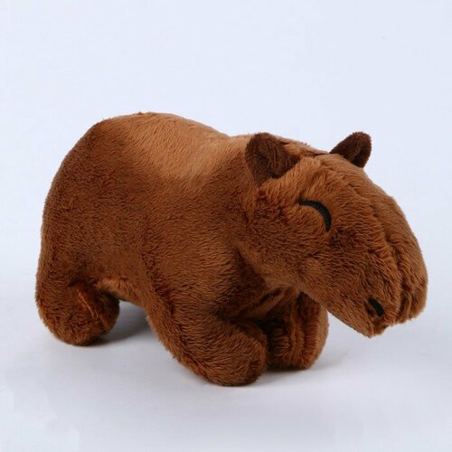 Мягкая игрушка «Капибара», 20 см, цвет тёмно-коричневый мягкая игрушка корова 20 см темно коричневая