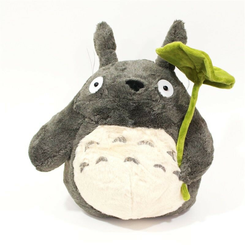 Мягкая игрушка Тоторо с листочком - Tonari no Totoro 35 см.