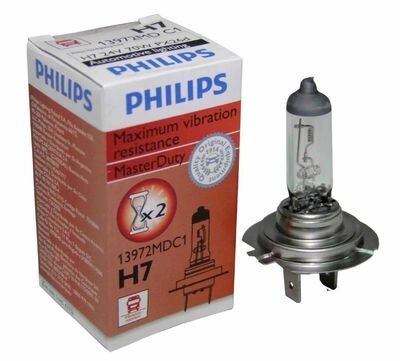 Лампа автомобильная галогенная Philips MasterDuty 13972MDC1 H7 24V 70W PX26d 1 шт.