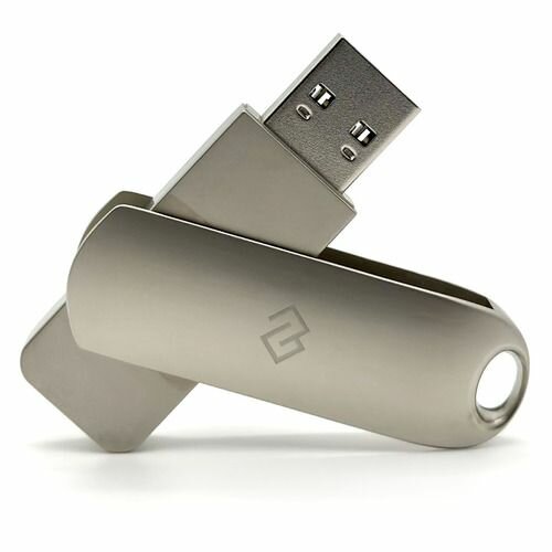 Флешка USB Digma DRIVE3 64ГБ, USB3.0, серебристый [dgfum064a30sr]