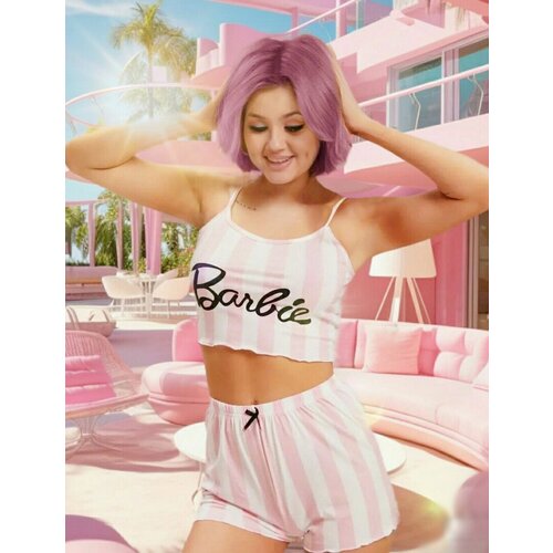 Пижама Bon Bon, размер L, розовый, черный