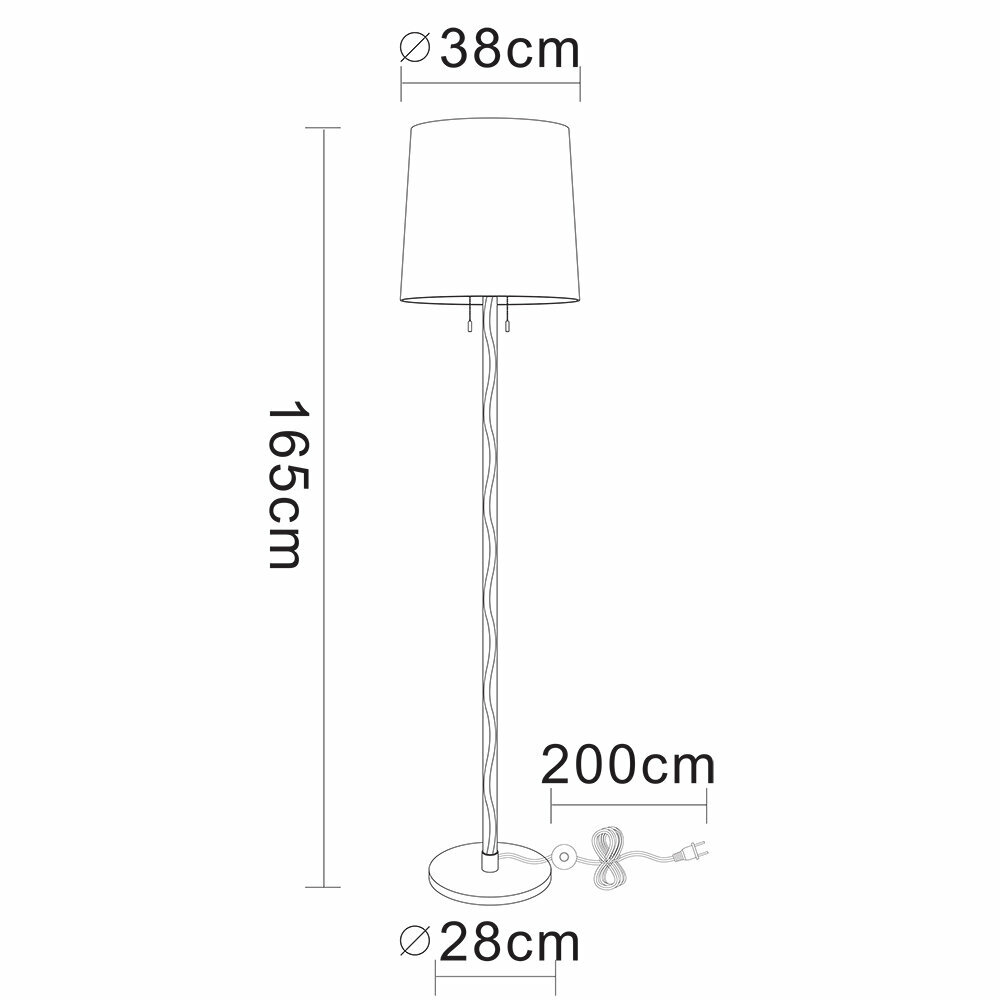 Торшер Arte Lamp WASAT A4023PN-1CC - фото №14