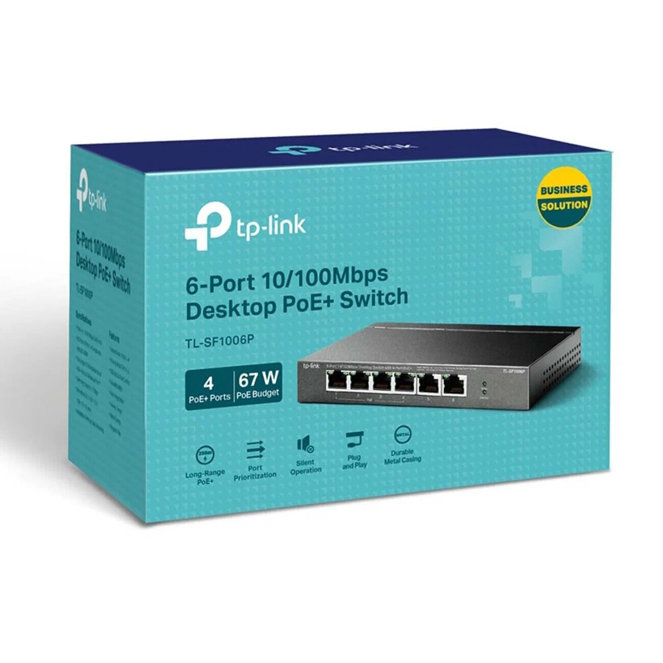 Коммутатор TP-Link 6x100Mb 4PoE+ 67W управляемый - фото №20