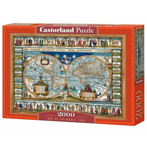 Пазлы 2000 Средневековая карта мира CASTORLAND С-200733 средневековая андалусская проза