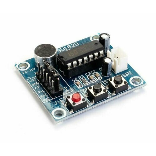 ISD1820 модуль записи звука 10сек Микрофон 59000₽