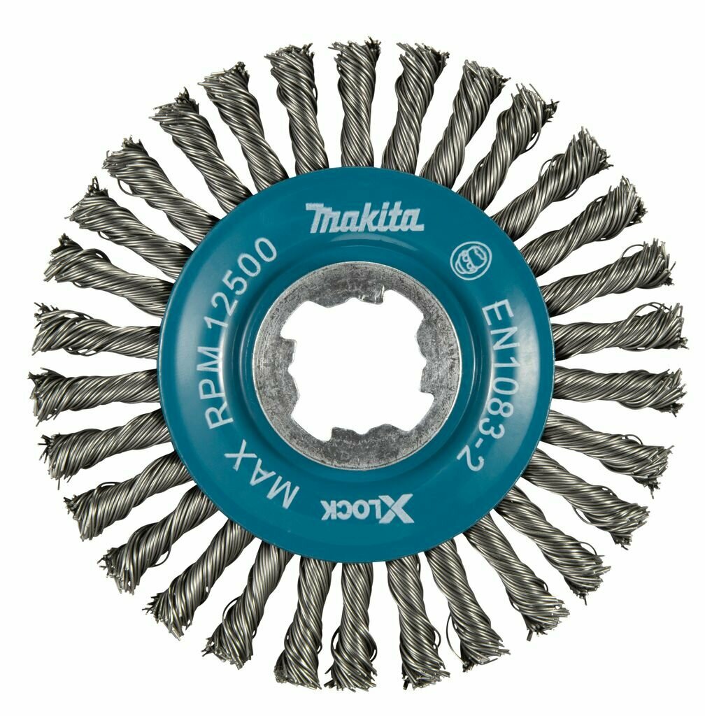 Щетка дисковая X-lock 115мм проволока 05мм тонкие пучки металл Makita D-73411