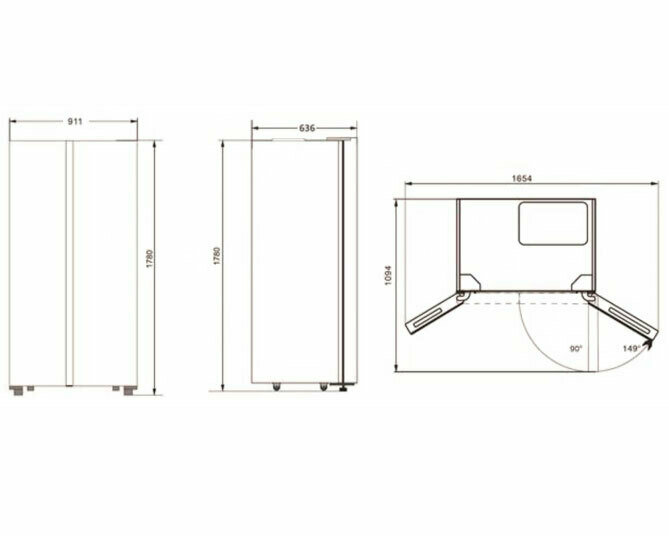 Холодильник HYUNDAI CS5003F, двухкамерный, белое стекло - фото №8
