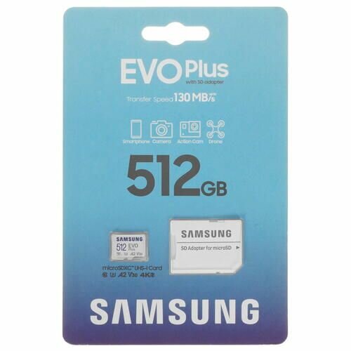 Карта памяти microSDXC Samsung EVO Plus, 512GB — фото 15
