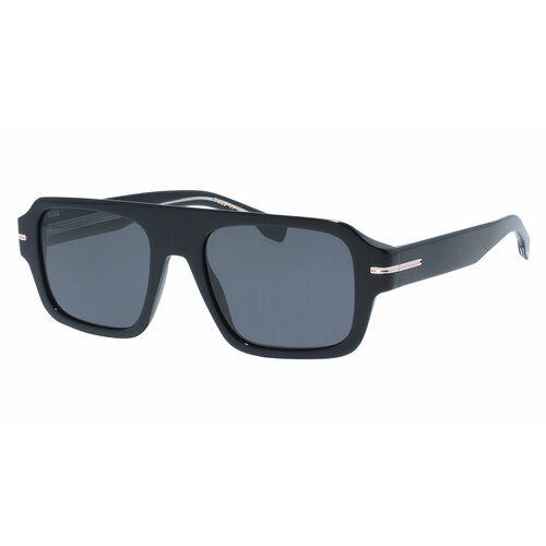 Солнцезащитные очки BOSS, серый, черный