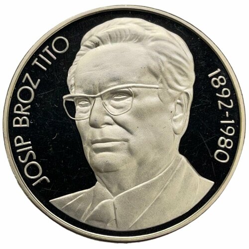Югославия 1000 динаров 1980 г. (Смерть Иосипа Броза Тито) (Proof) банкнота номиналом 1000 динаров 1963 года югославия