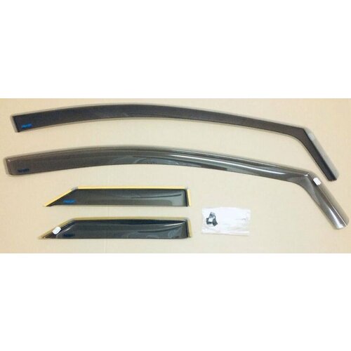 Ветровики окон вставные светло-дымчатые, 4шт, для авто Honda Civic хетчбэк 5-дв. 2006-2012