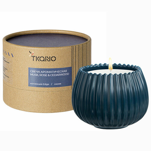 Свеча ароматическая musk, rose & cedarwood из коллекции edge, синий TK23-ARO0008
