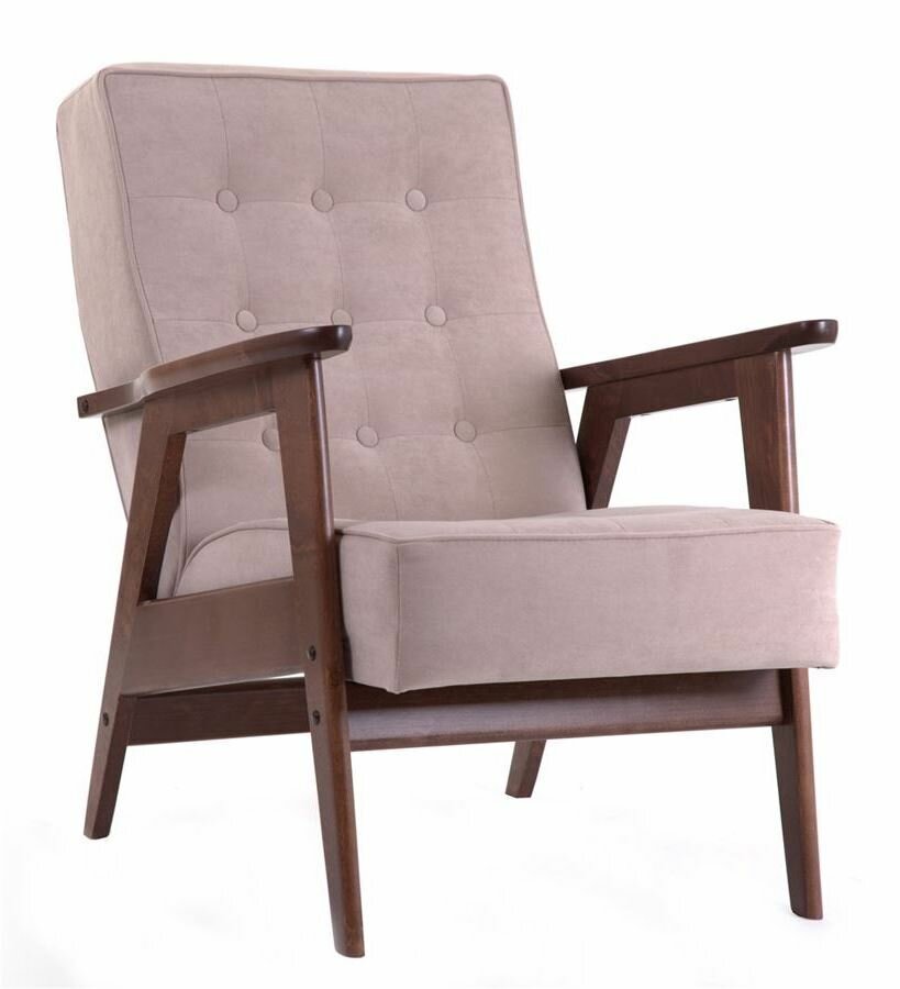 фото Кресло RB ретро темный тон / RS 16- темно-бежевый