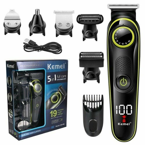 Триммер для волос бороды усов и носа машинка для стрижки волос электробритва 2090₽