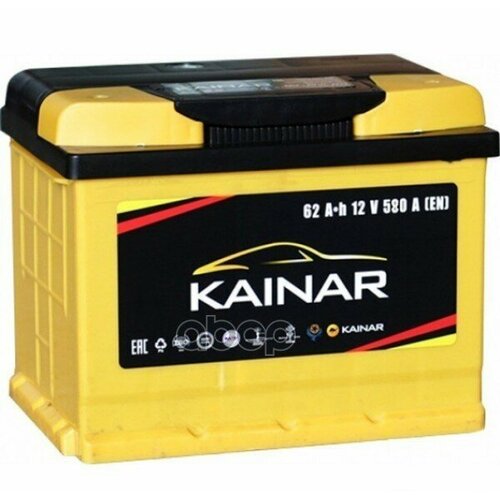 Аккумулятор Kainar 62А/Ч KAINAR арт. 6СТ62(1)