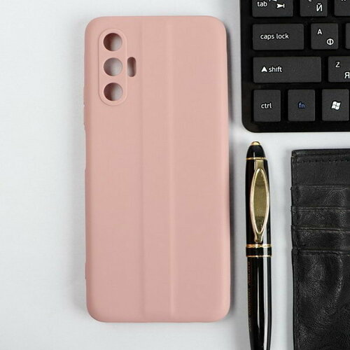 Чехол Ultimate, для телефона Tecno Pova 3, силиконовый, темно-розовый