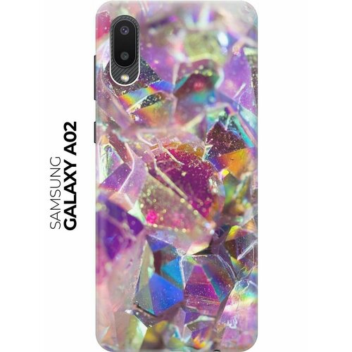 RE: PA Накладка Transparent для Samsung Galaxy A02 с принтом Розовые кристаллы re pa накладка transparent для samsung galaxy m31s с принтом розовые кристаллы