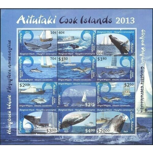 Аитутаки, 2013. Морская фауна, киты (мл)