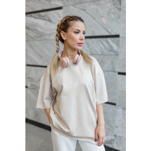 фото Футболка lemaj.boutique, размер l, бежевый