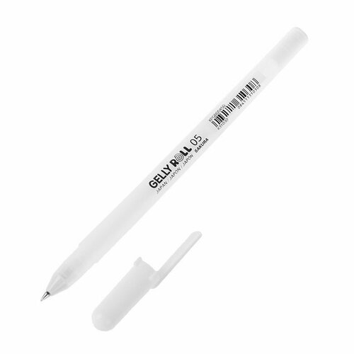 Ручка гелевая для декоративных работ Sakura Gelly Roll 0.5 мм, белая (комплект из 4 шт)
