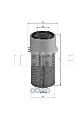 Фильтр воздушный! Hyundai H100 2.5D 93-00, Mitzubishi L300 2.3D-2.5D/TD 83> Mahle/Knecht арт. LX16