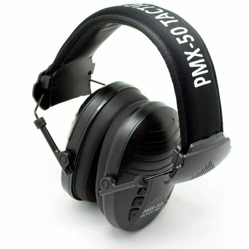 наушники активные pmx an7s tactical pro black 00015136 pyramex 00015136 Наушники активные для стрельбы PMX Tactical PRO PMX-50 28-85 ДБ Черный