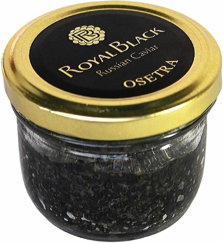 Икра осетровая Royal Black зернистая пастеризованная, 100г