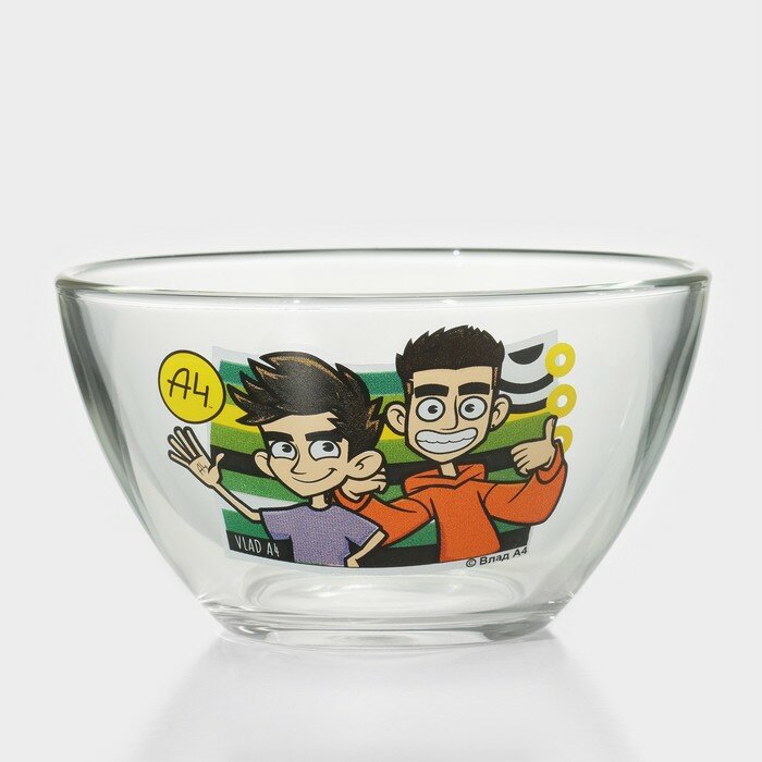 фото ND PLAY Салатник стеклянный «Влад А4. Влад и компания», d=11 см