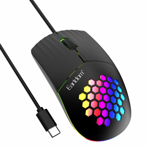 Мышь проводная Earldom ET-KM5 оптическая кабель 10м цвет чёрный 46200₽