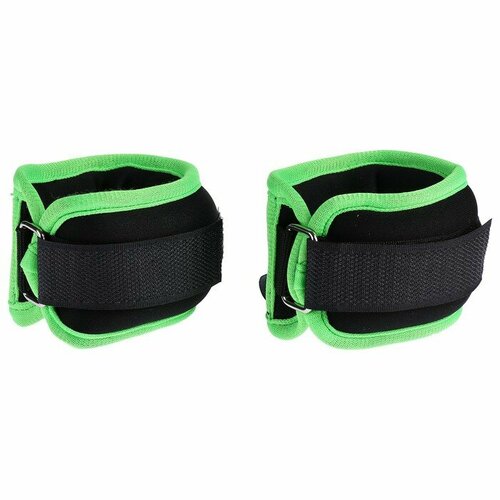 фото Утяжелители на запястье кнр 2х200 г, вес пары 400 г, цвет салатовый (4135200)