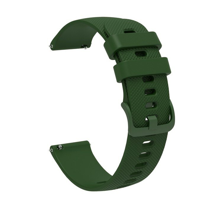Ремешок для часов 22 мм силикон зеленый