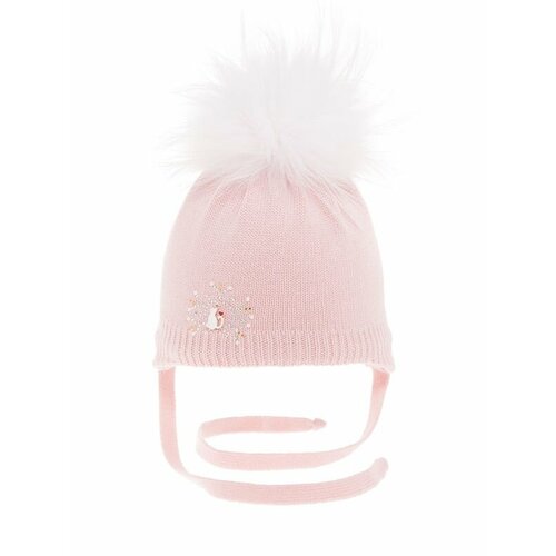 фото Шапка mialt, размер 44-46, розовый