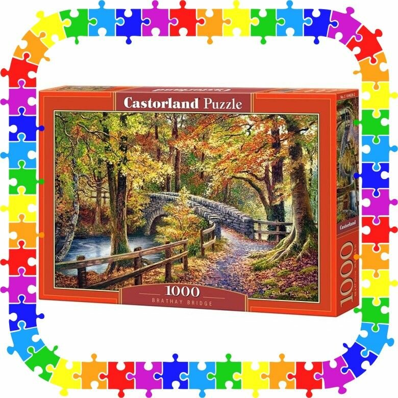 Puzzle-1000. Мост в парке Castorland - фото №6