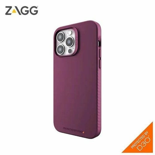 Чехол для смартфона противоударный с MagSafe ZAGG Rio Snap D3O Ultimate Impact Protection Case для iPhone 14 Pro 6.1 - Бордовый