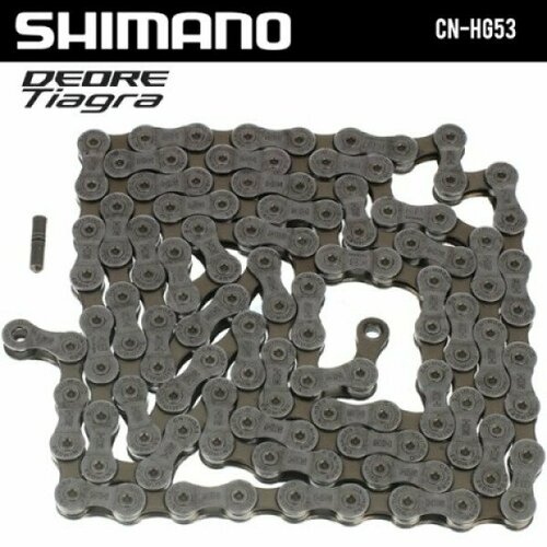 Цепь Shimano Deore HG54, 10 ск, 116 зв. цепь велосипедная saint xt ultegra 9 ск 116 зв shimano