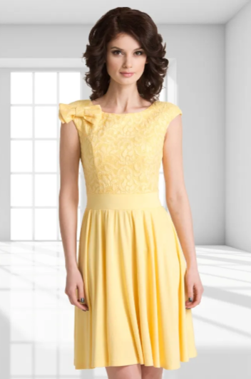 Платье размер 48, желтый
