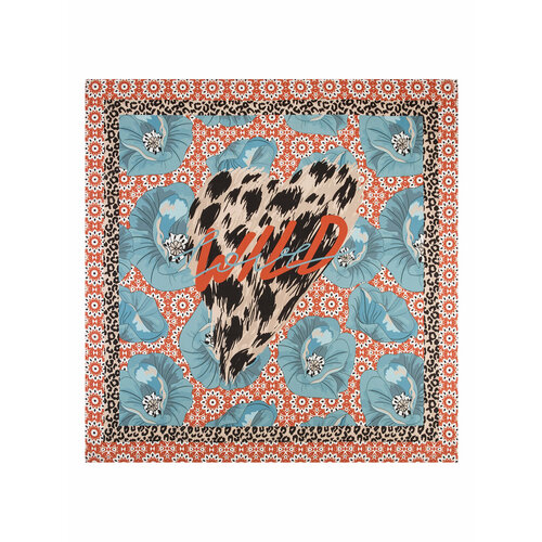 фото Платок labbra,100х100 см, коричневый