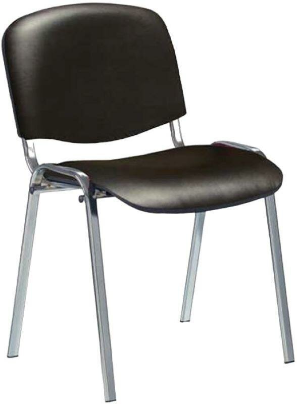 Стул Easy Chair Rio (изо) хром к/з чёрный V-14/PV-1 .