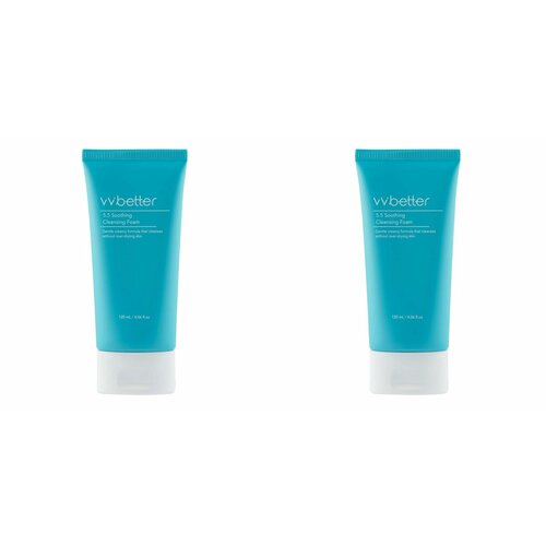 Мягкая очищающая пенка для лица VVbetter с pH5.5 Soothing Cleansing foam, 120 мл, 2 шт