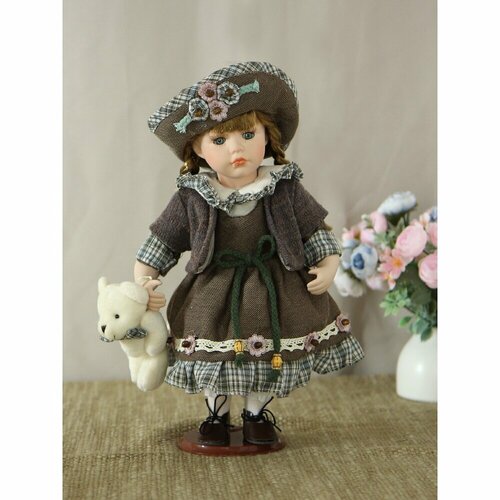 Polly Dolls YF-12302 Кукла фарфоровая 12- на подставке polly dolls 3419₽