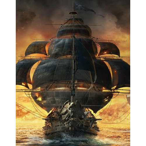 фото Картина по номерам корабль призрак 40х50 см art hobby home 000 art hobby home