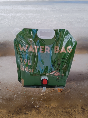 Изображение товара Туристический умывальник TimTano, складной, пластик, 7.9л, зеленый