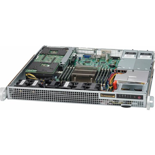 Сервер SuperMicro SYS-5015A-EHF-D525 2xSO-DIMM DDR3 2x1 Гбит/с 1U сервер supermicro sys 5039d i