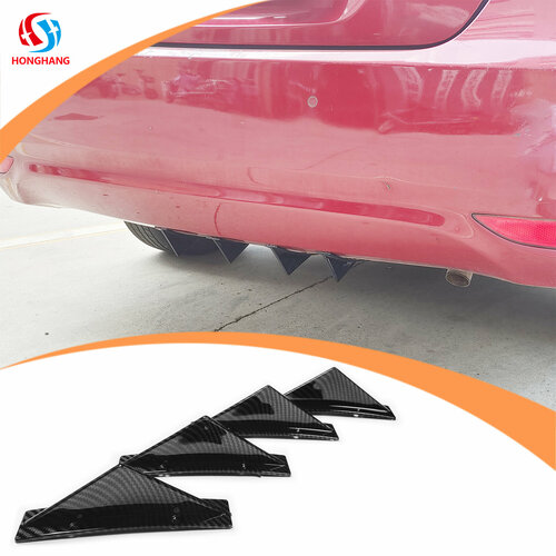 Универсальная черная губа бампера для автомобиля - стиль и защита арт. HH-UNIV-046