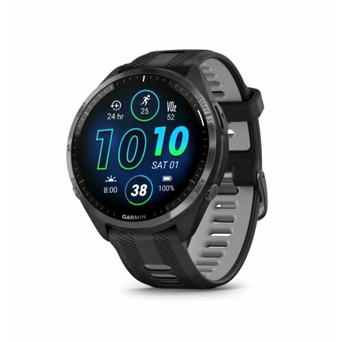 Умные часы Garmin Forerunner 965 с титановым безелем и силиконовым черным ремешком 010-02809-10 6389000₽