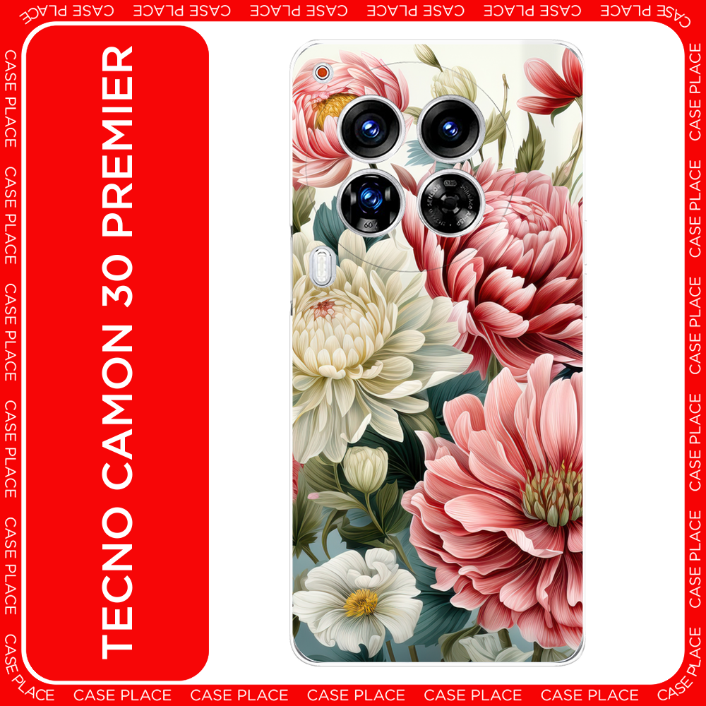 фото Силиконовый чехол на Tecno Camon 30 Premier / Текно Камон 30 Премьер Сакура