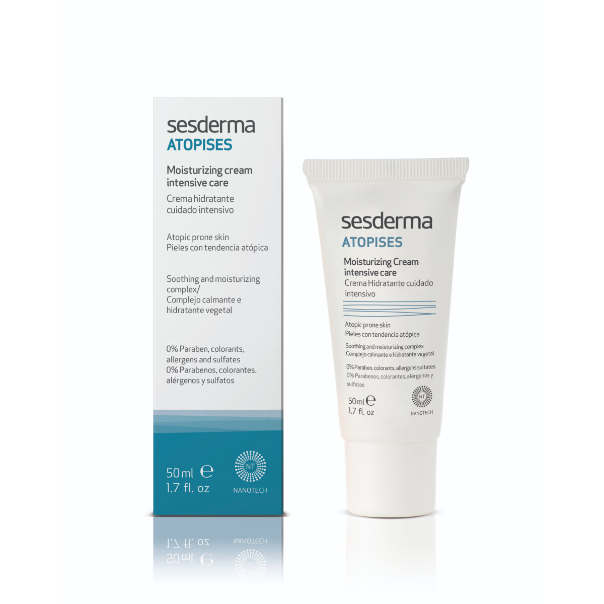 Sesderma ATOPISES Крем для кожи лица увлажняющий на основе керамидов витамина РР 50мл