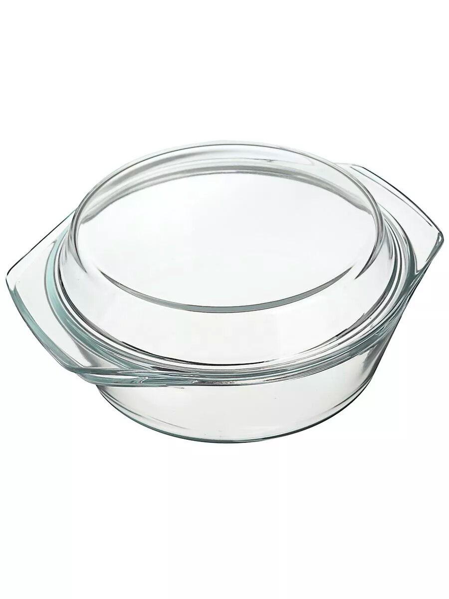 Кастрюля жаропрочная, стекло, 23,5х20,6х9,6см, 1,5л